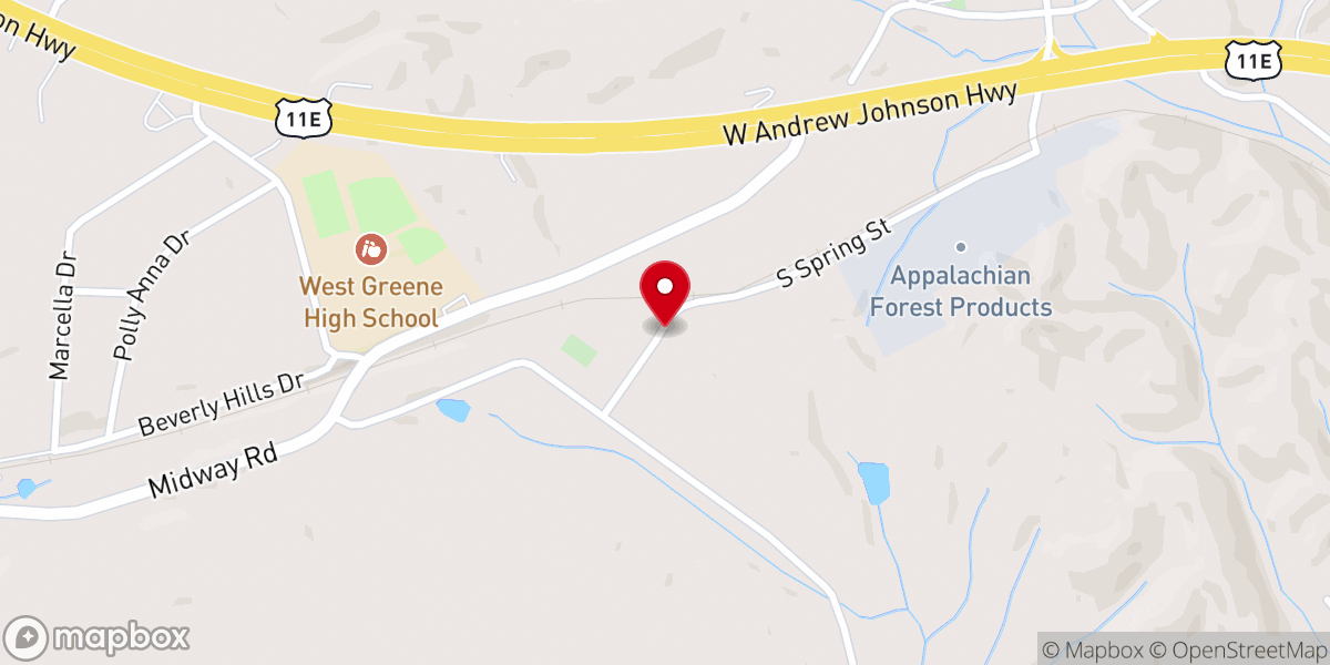 Map showing location of Longview Camps & Retreats