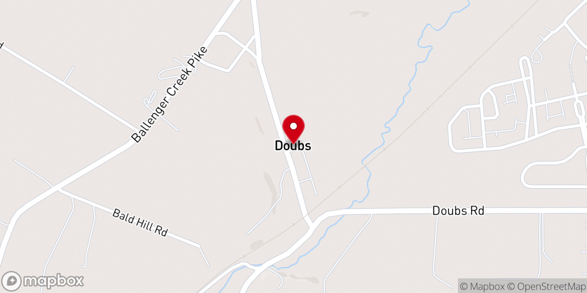 Map showing location of Hope Christian Fellowship Church