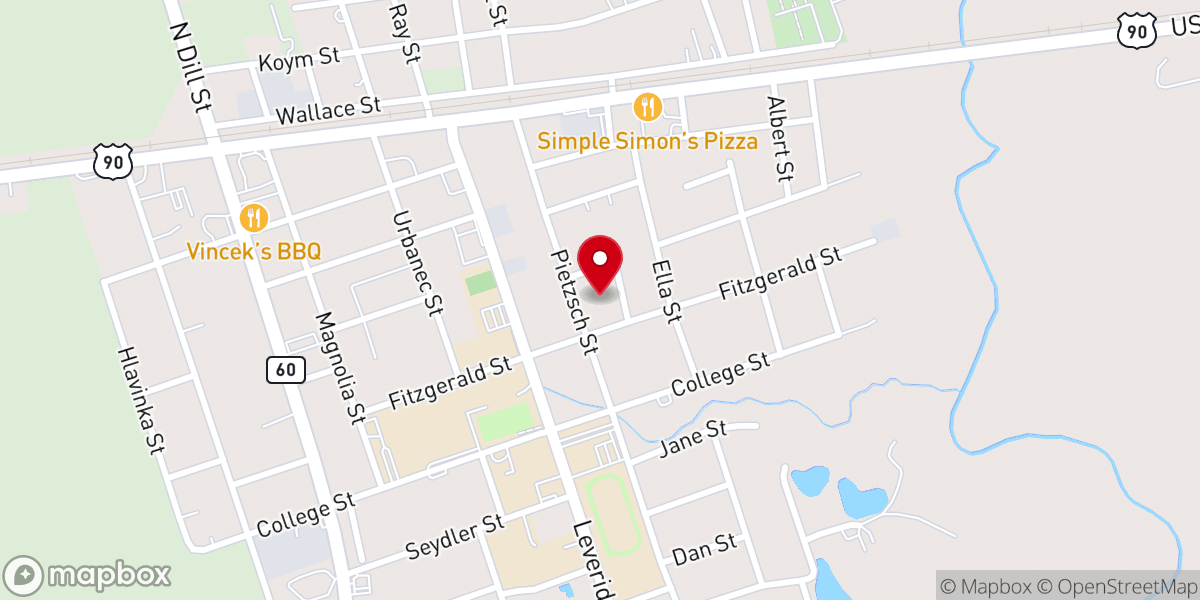 Map showing location of First United Methodist Church