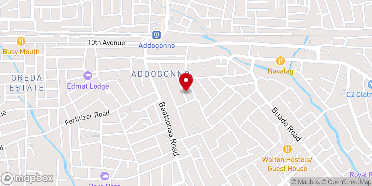 Map showing location of Global Evangelical Worship Center (GEWC - Mathetes Chapel)