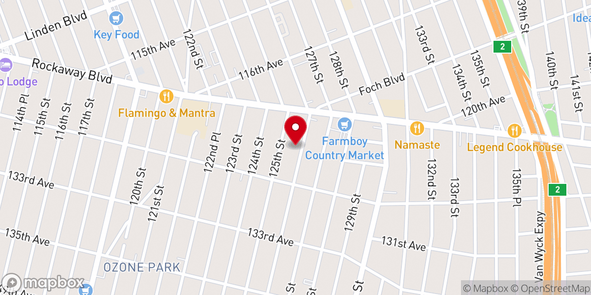 Map showing location of Damascus Tabernacle Church, Inc.