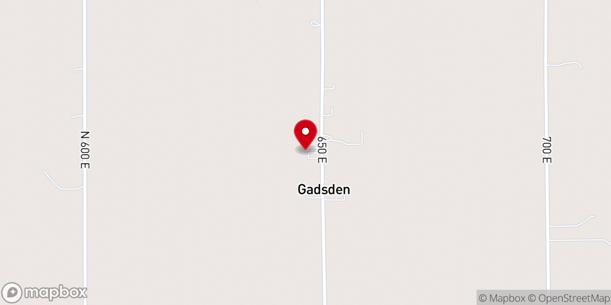 Map showing location of Gadsden Church of Christ