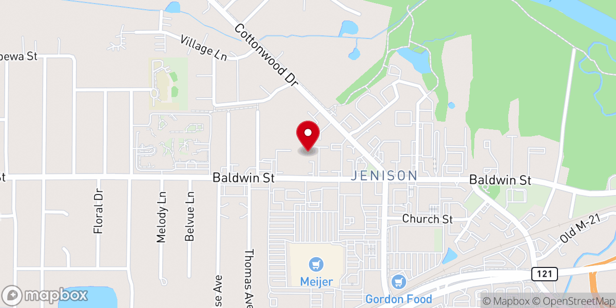 Map showing location of Biblical Counseling Center
