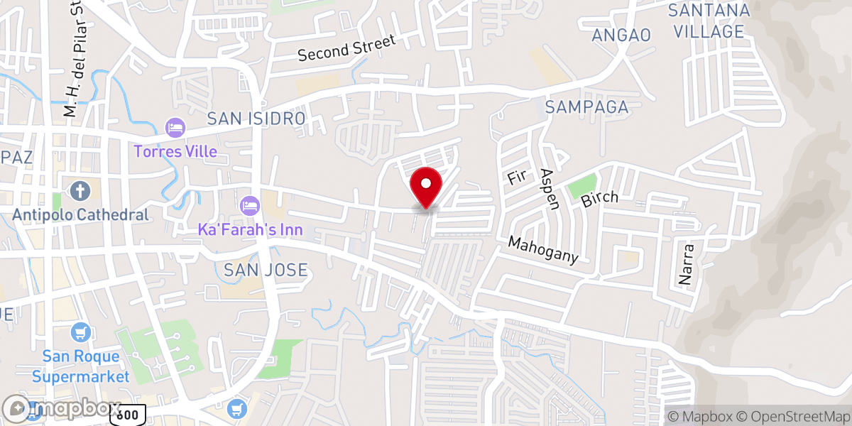 Map showing location of The Potter's House Christian Center Upper Antipolo