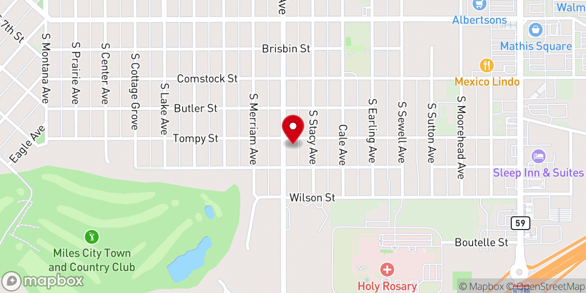 Map showing location of United Christian Church