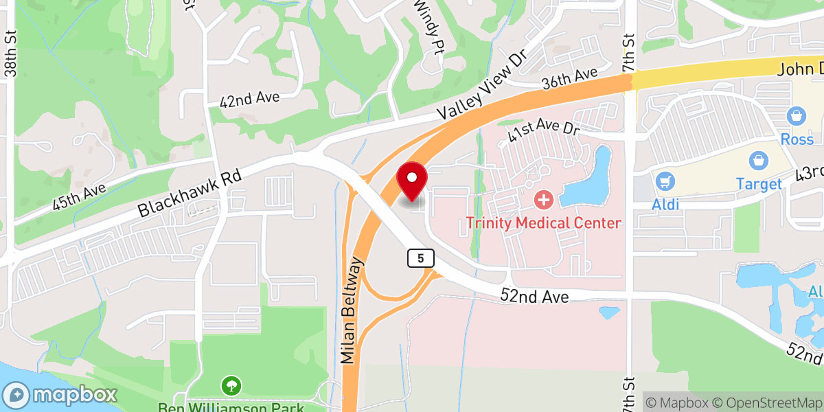 Map showing location of Mighty Fortress Community Church