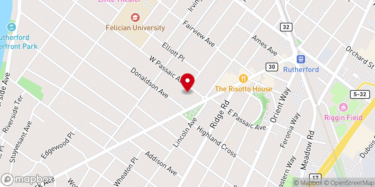 Map showing location of Living Gospel Baptist Church