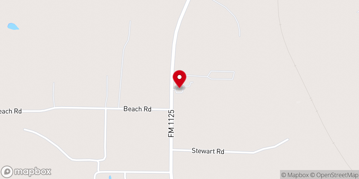 Map showing location of Carter Lake Baptist Church