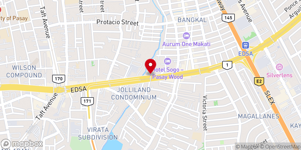 Map showing location of Church Of Christ EDSA Pasay