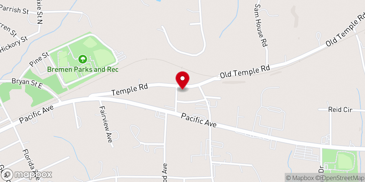Map showing location of Crosspointe Christian Church