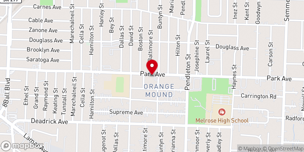 Map showing location of Grace Church of God in Christ