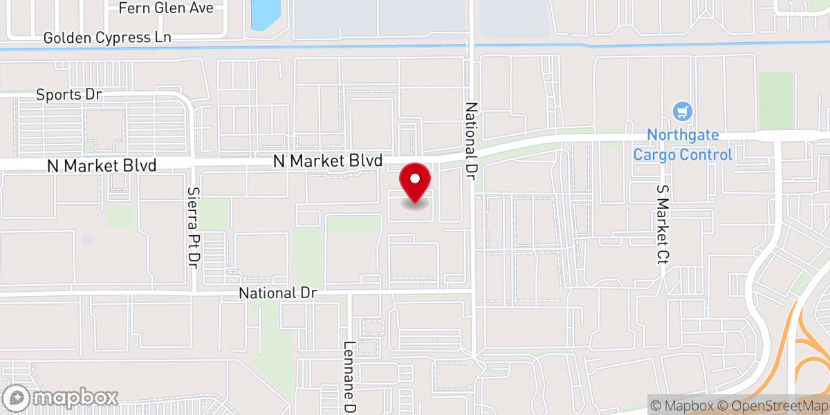 Map showing location of Evangel Christian Fellowship Church