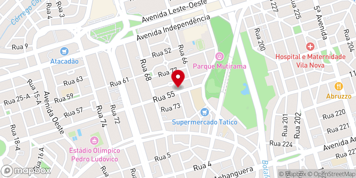 Map showing location of AD Ministério de Madureira - Campo Central