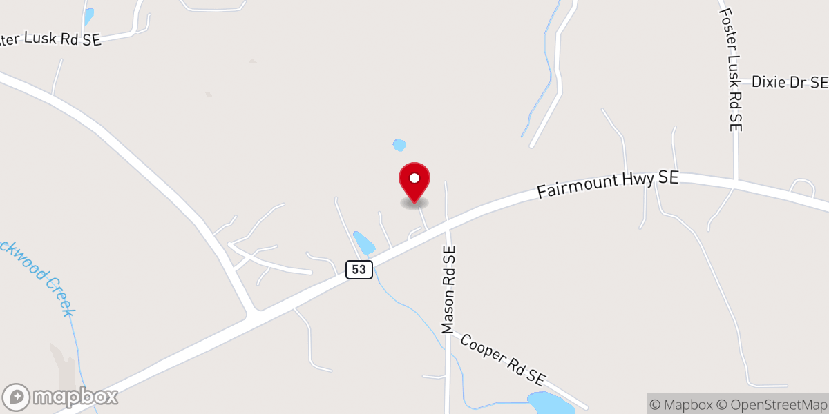 Map showing location of Living Water Ministries