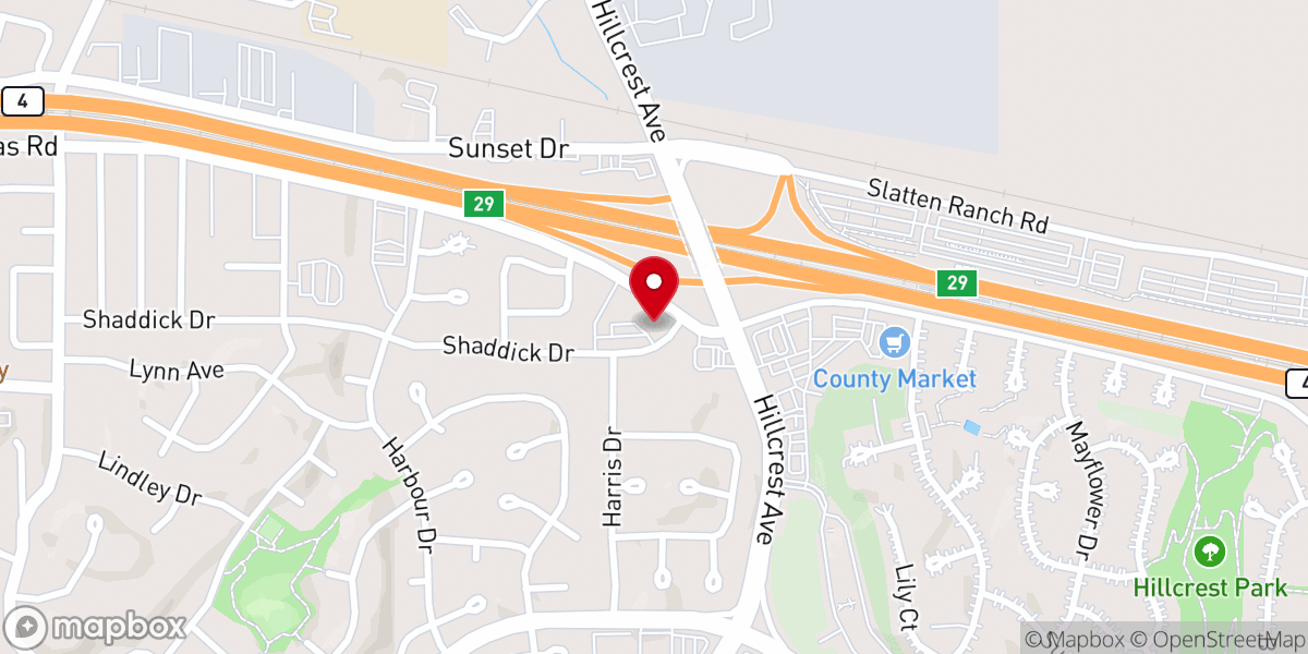 Map showing location of St John's Lutheran Church
