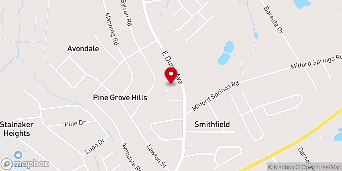 Map showing location of Jordan Memorial Baptist Church