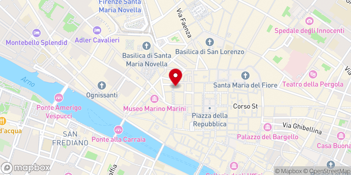 Map showing location of Chiesa dei Santi Michele e Gaetano