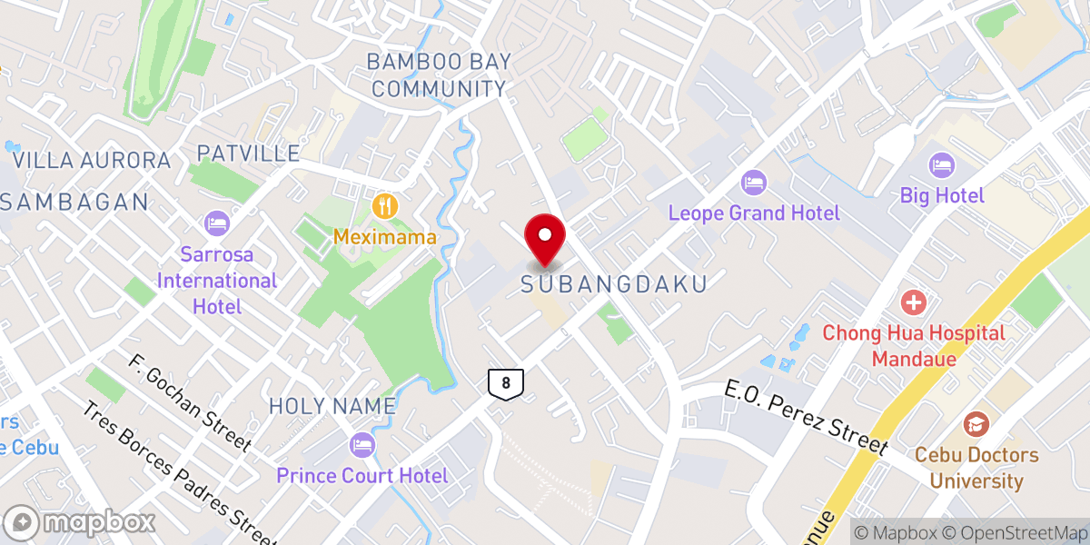 Map showing location of Faithway Baptist Church