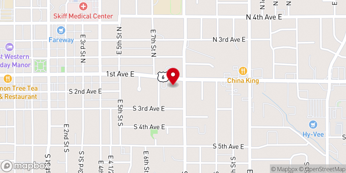 Map showing location of New Creation Church