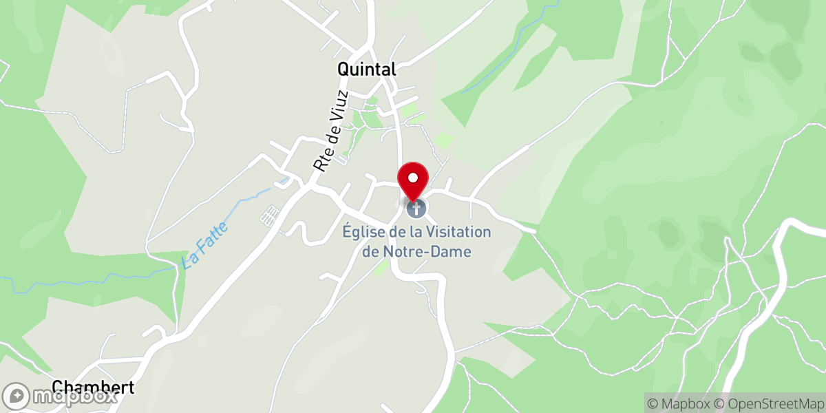 Map showing location of Église Notre-Dame de la Visitation