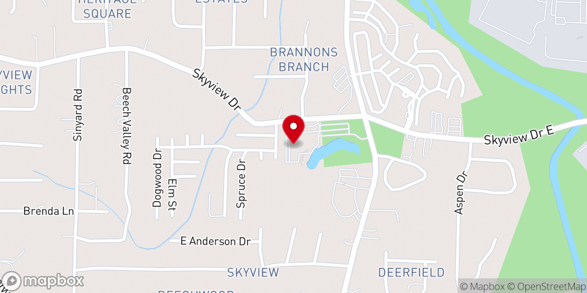 Map showing location of Atlanta West Pentecostal Church