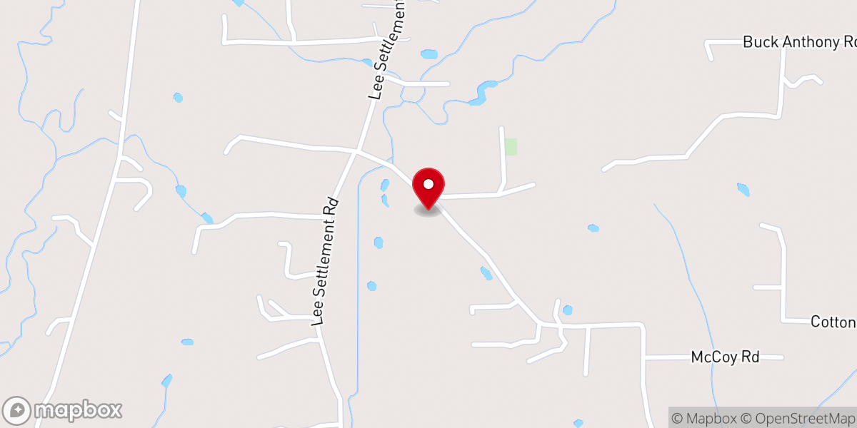 Map showing location of Folsom Church