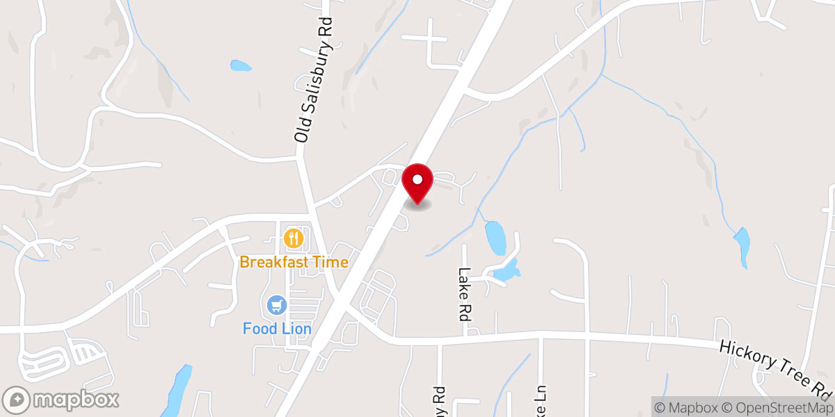 Map showing location of Fairview Tabernacle