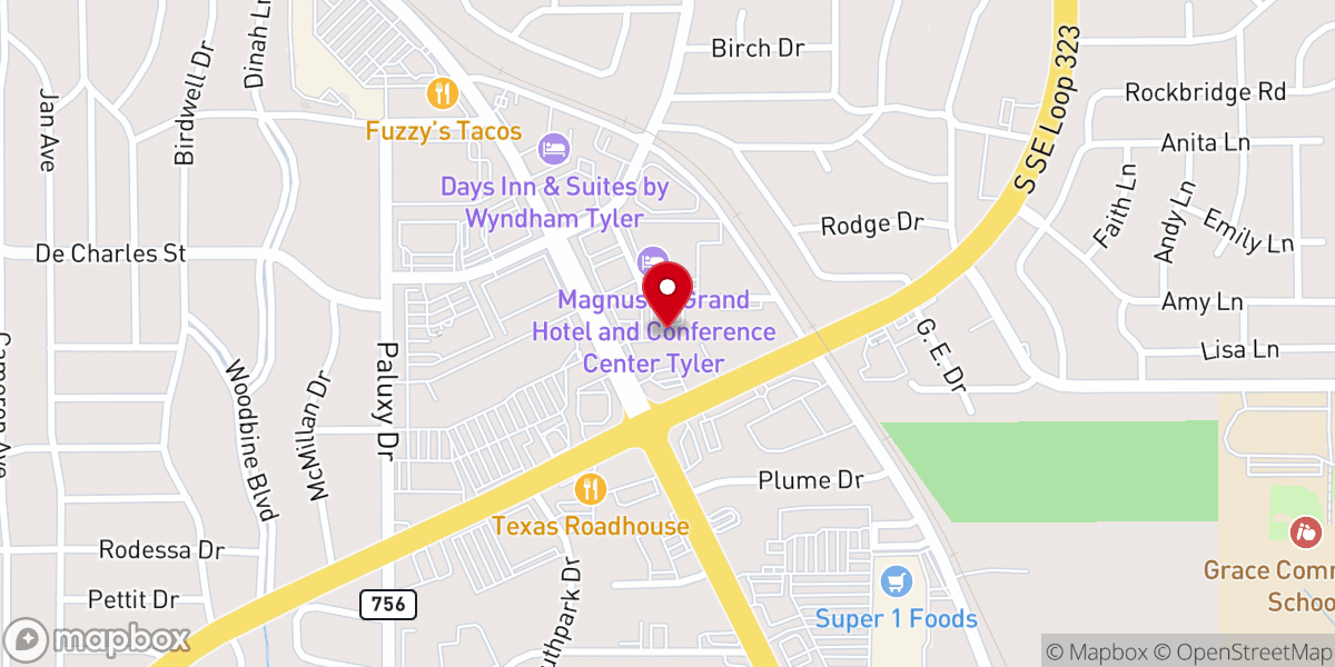 Map showing location of St. Clare's Episcopal Church