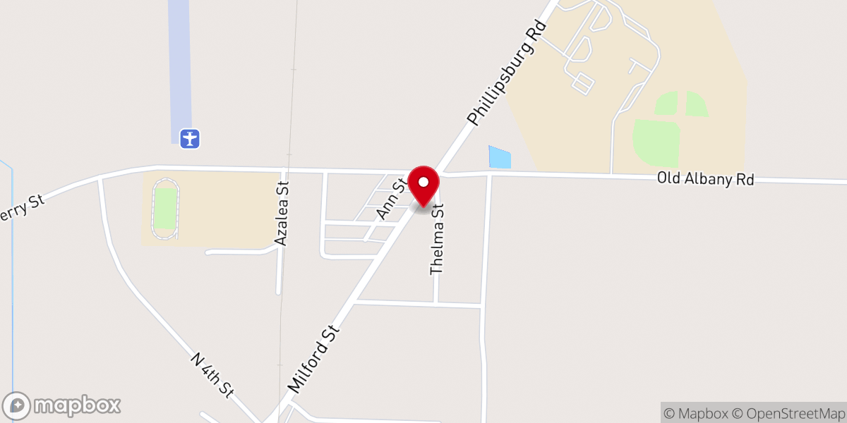 Map showing location of Loving Kindness Outreach Ministries