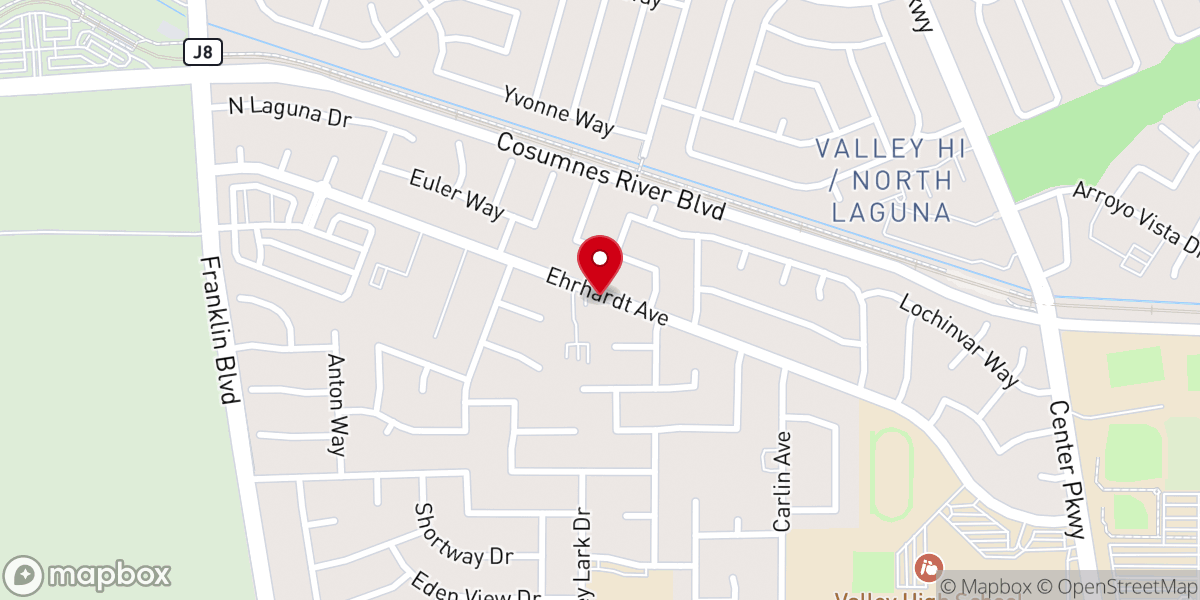 Map showing location of Citadel Baptist Church