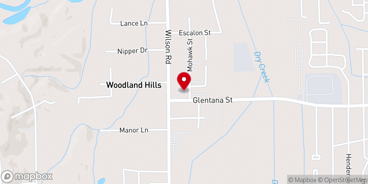 Map showing location of Elizabeth Terrace Baptist Church