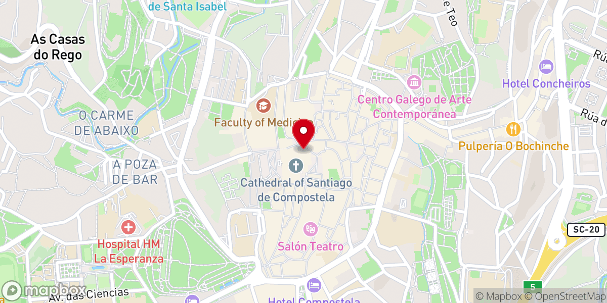 Map showing location of Capilla de San Antón