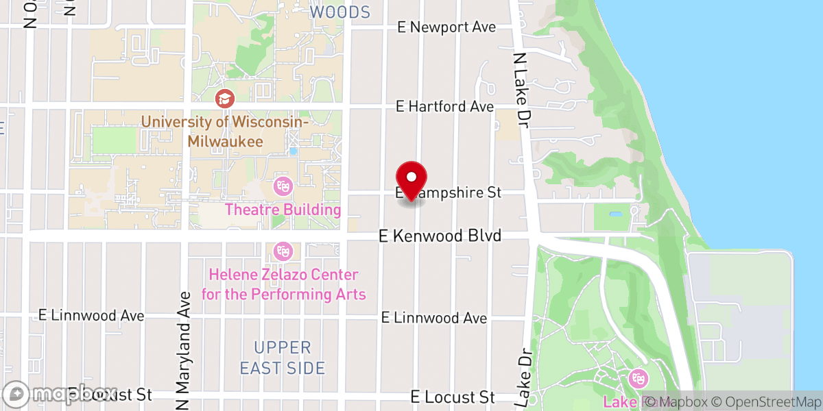 Map showing location of Plymouth Church UCC