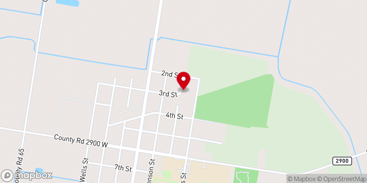 Map showing location of Galvan Revival Church