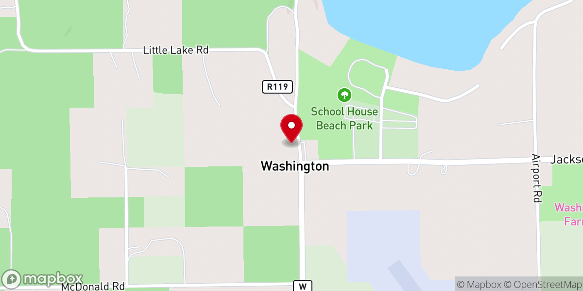 Map showing location of Bethel Evangelical Free Church