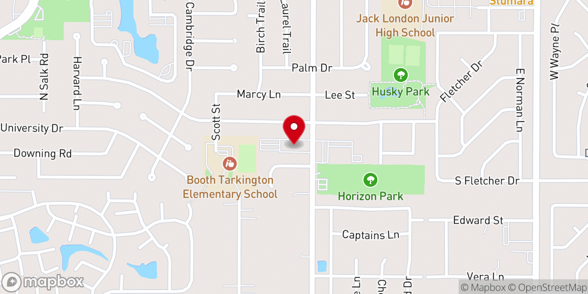 Map showing location of Our Saviour Evangelical Free Church