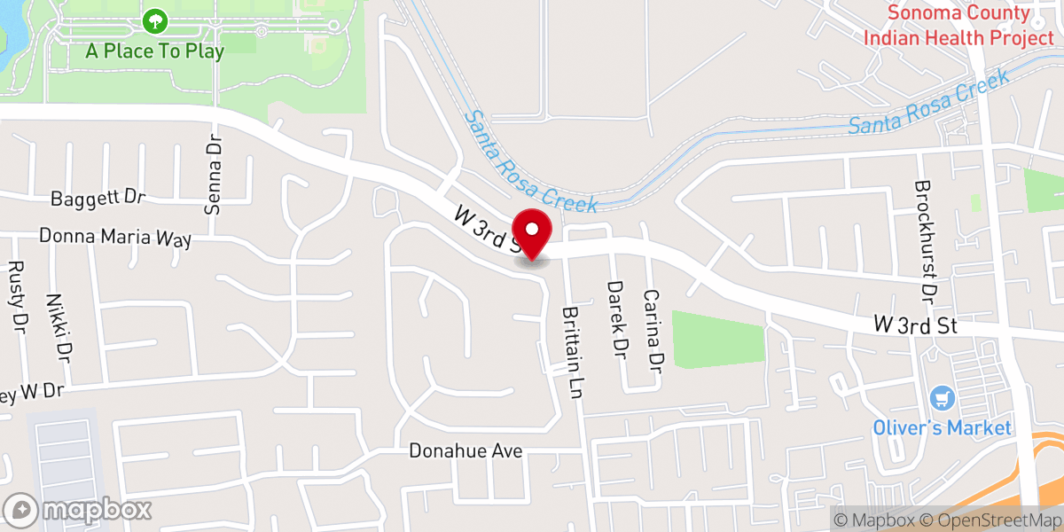 Map showing location of Fountain of Life Inc