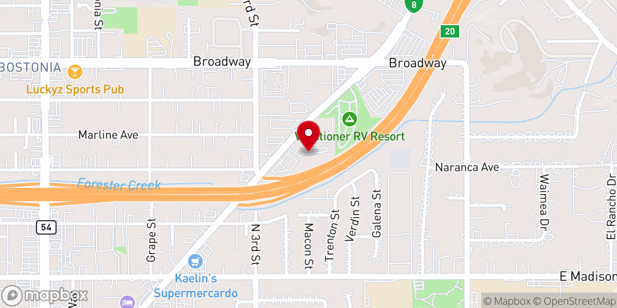 Map showing location of ECTLC