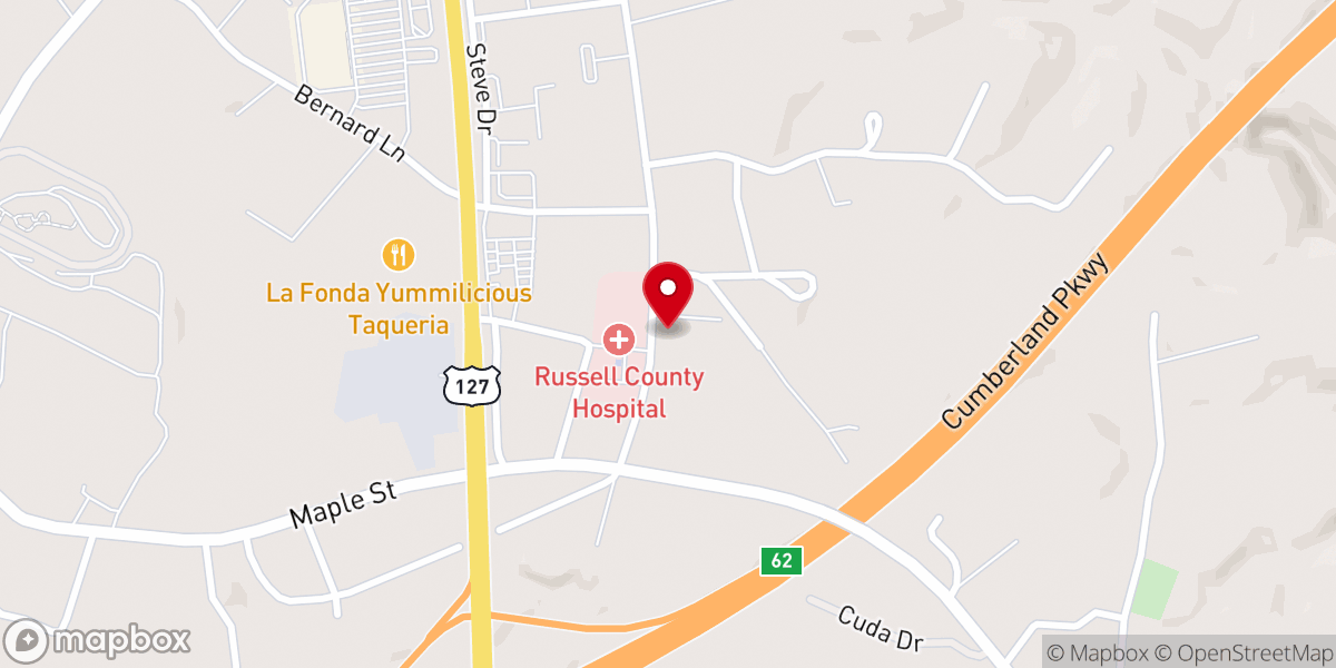 Map showing location of Grace Baptist Church