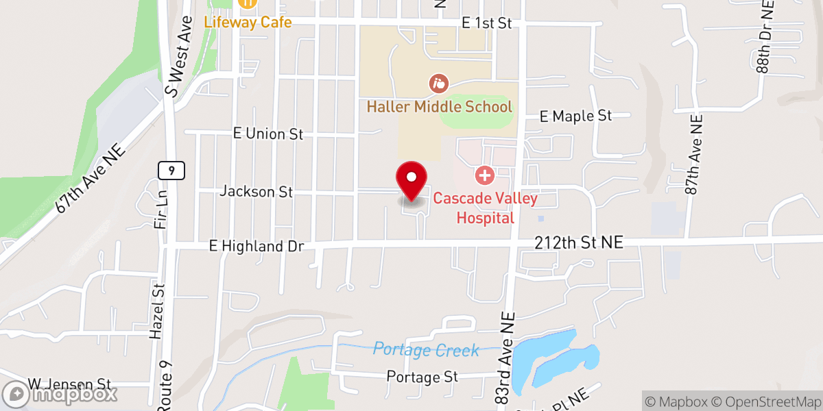 Map showing location of Our Saviour's Lutheran Church