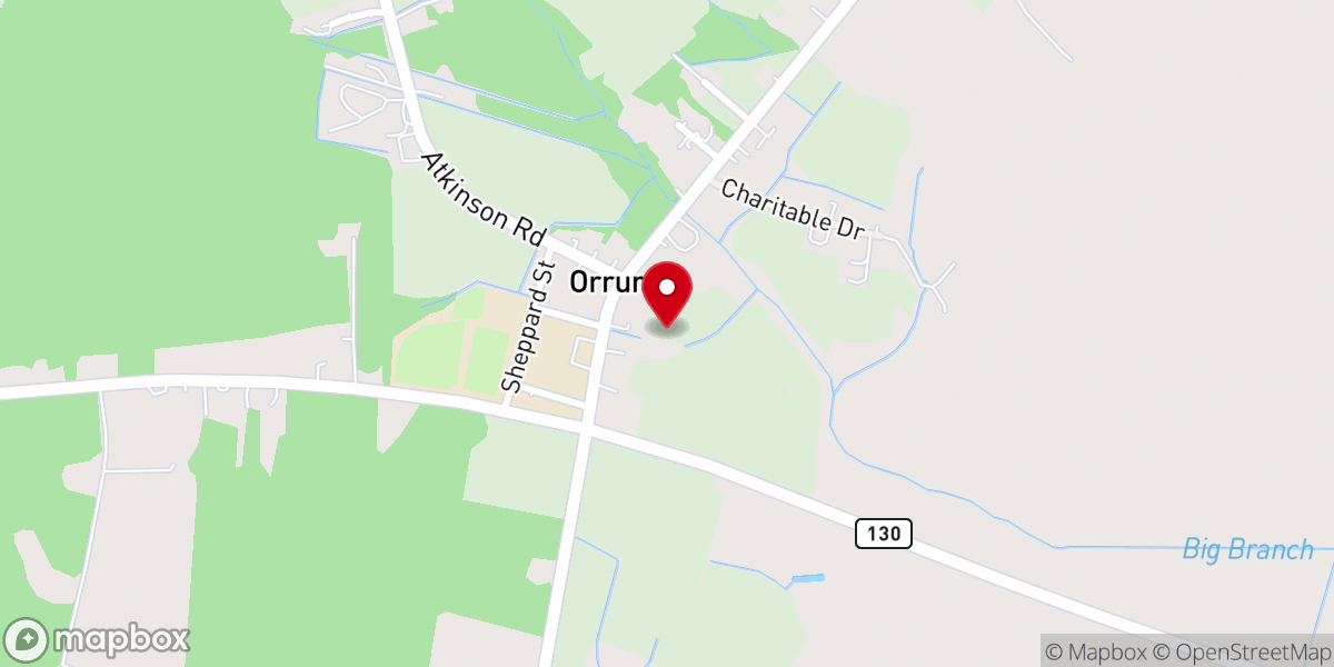Map showing location of Orrum Township
