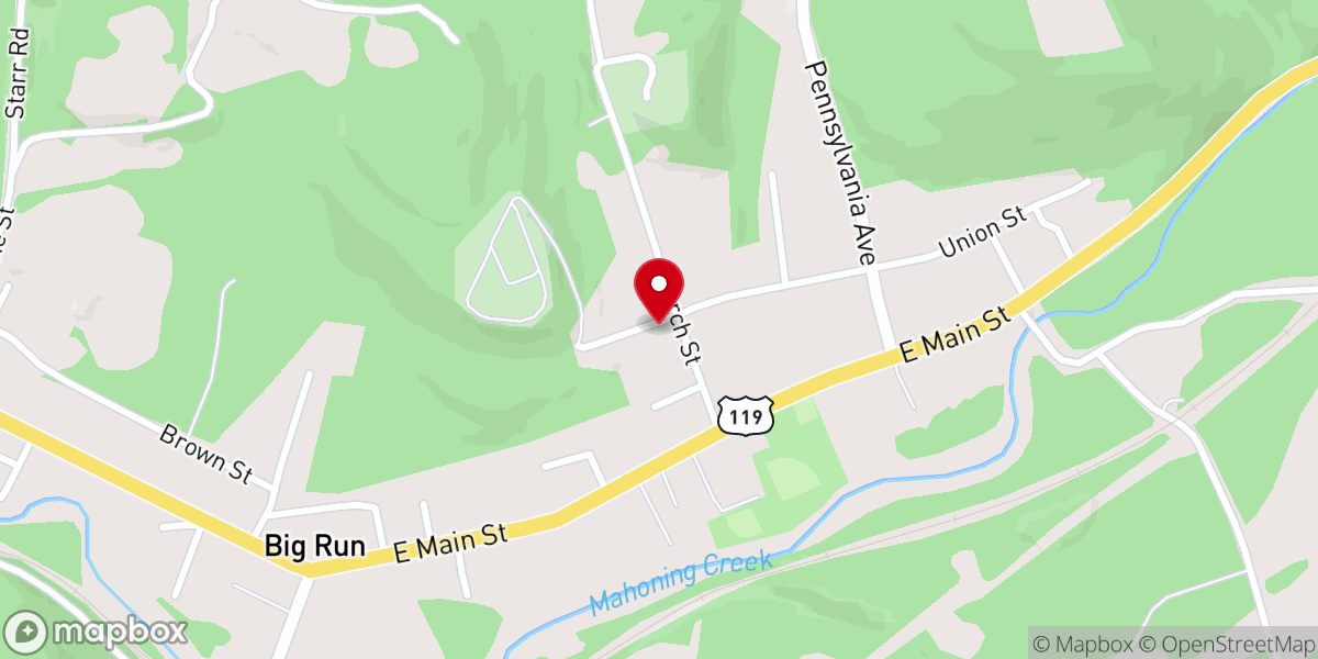 Map showing location of Avery & Grace
