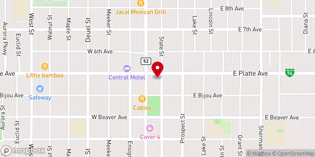 Map showing location of United Methodist Church of Fort Morgan (Annex)