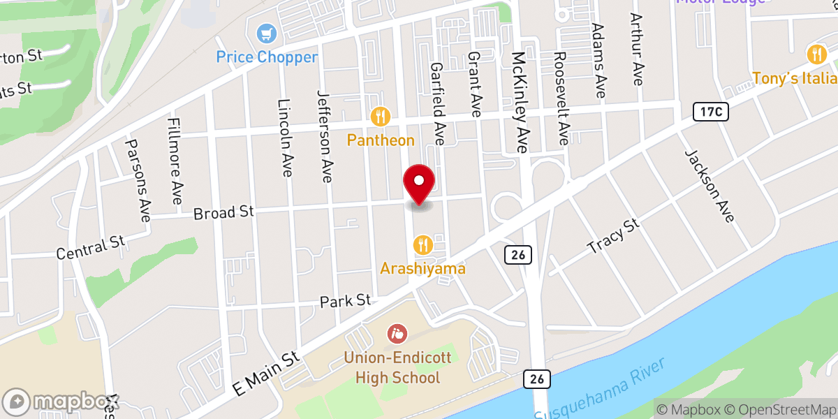 Map showing location of St Ambrose Church