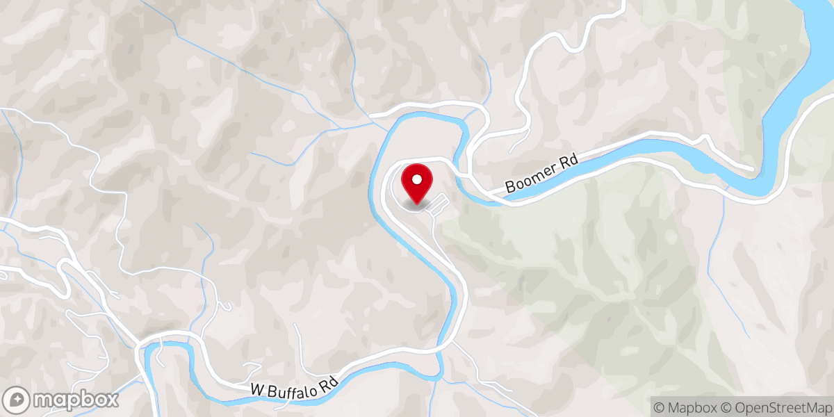 Map showing location of Cedar Cliff Church