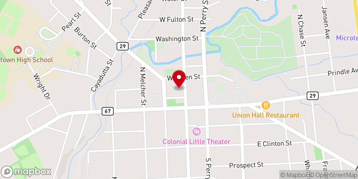 Map showing location of New Covenant Community Church