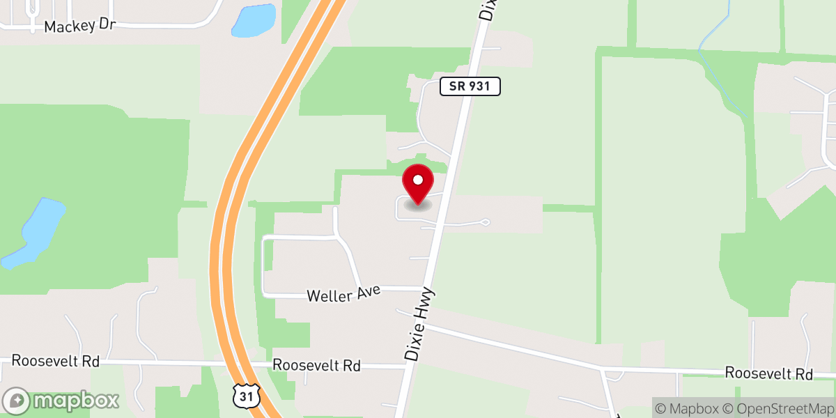 Map showing location of South Side Church of God