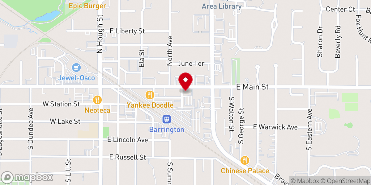 Map showing location of First Church of Christ, Scientist