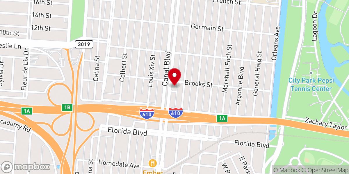 Map showing location of Saint Luke's United Methodist Church