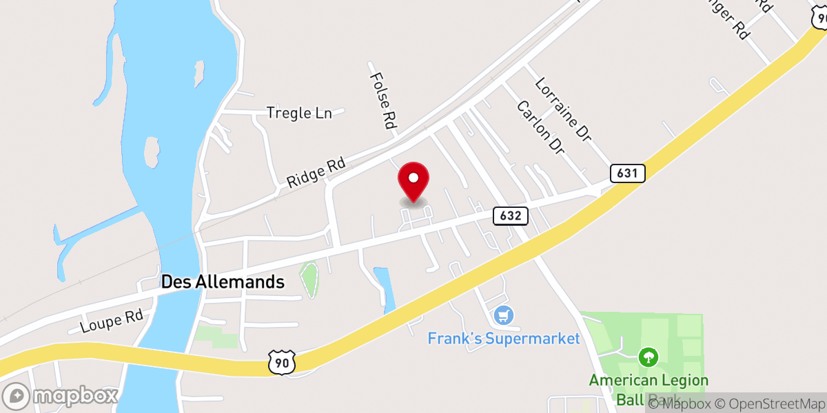 Map showing location of Saint Gertrude the Great Catholic Church